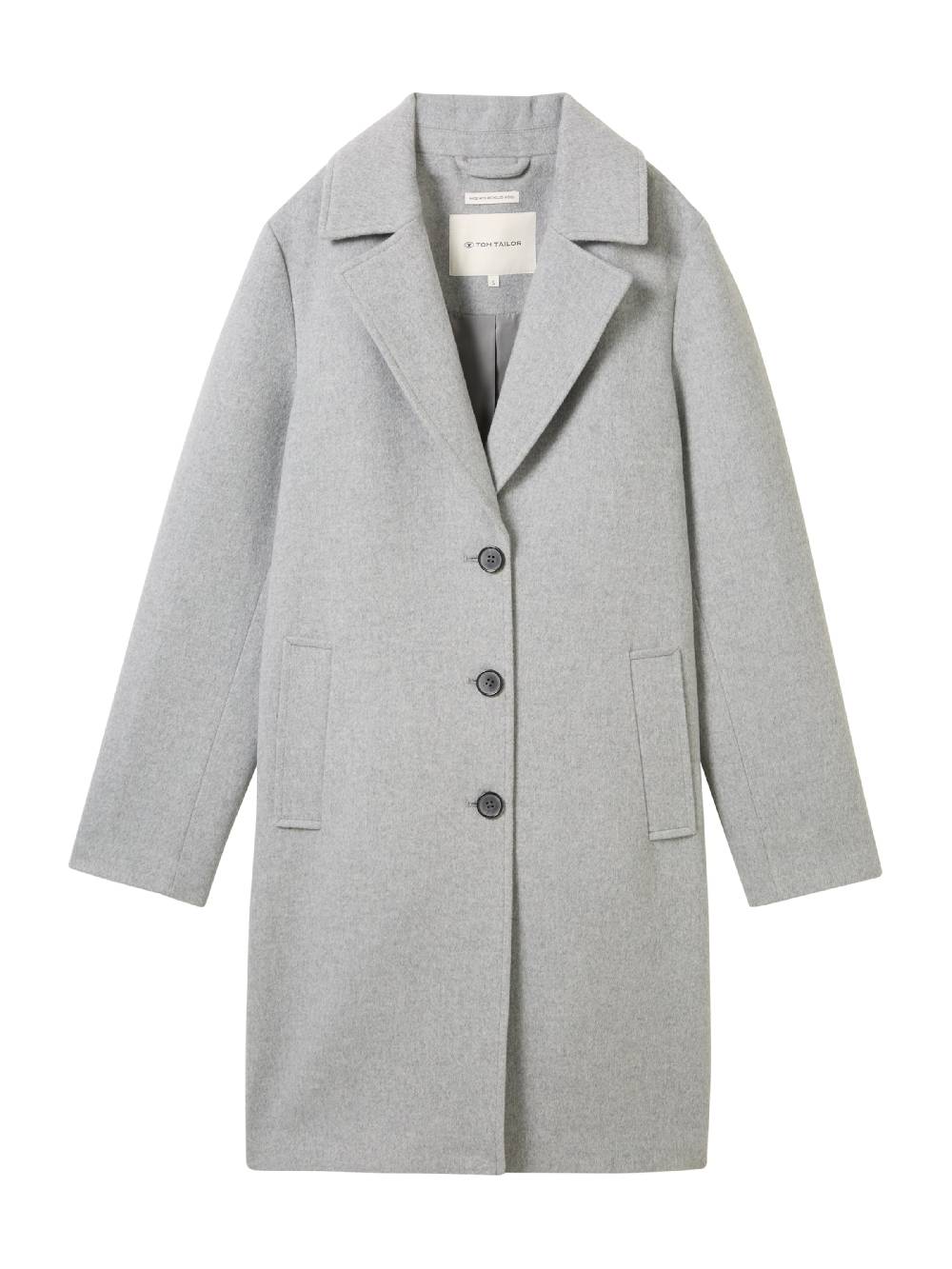 TOM TAILOR Between-Seasons Coat in Light Grey Blitzverkäufe