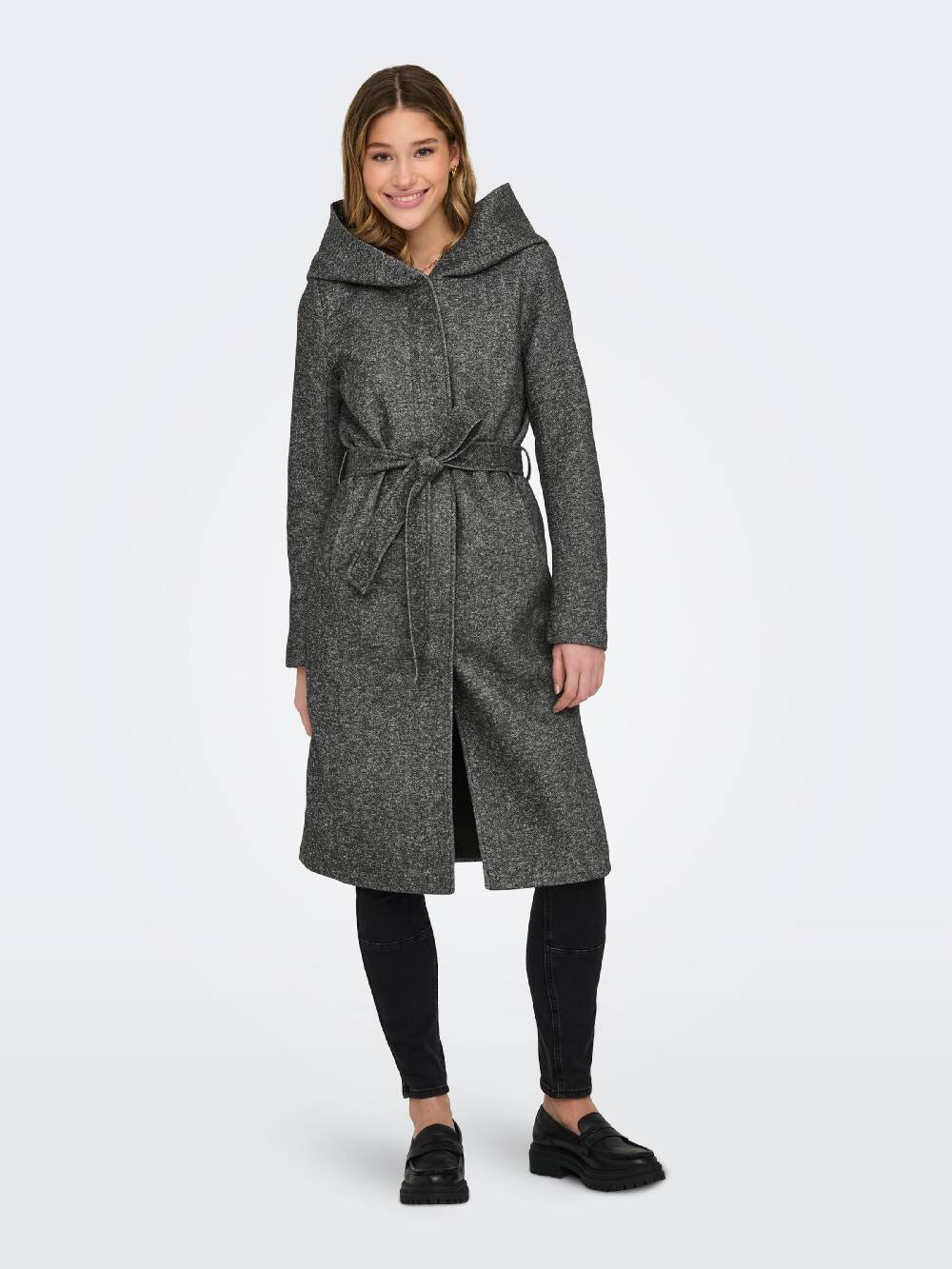 ONLY Between-Seasons Coat 'ONLSedona' in Mottled Grey Fabrikpreis