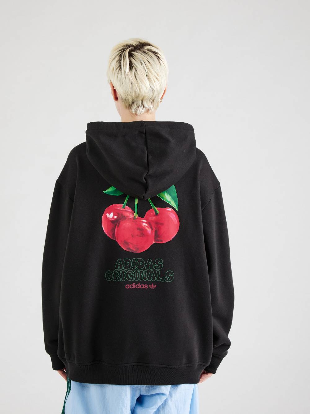 ADIDAS ORIGINALS Sweatshirt 'CHERRY' in Black Saisonschlussverkauf