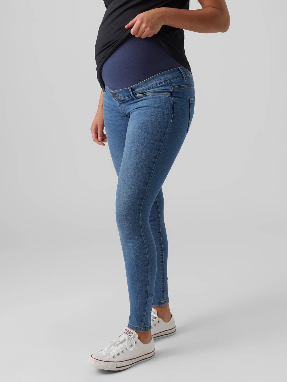 Vero Moda Maternity Skinny Jeans 'TANYA' in Blue Denim Tägliche Deals