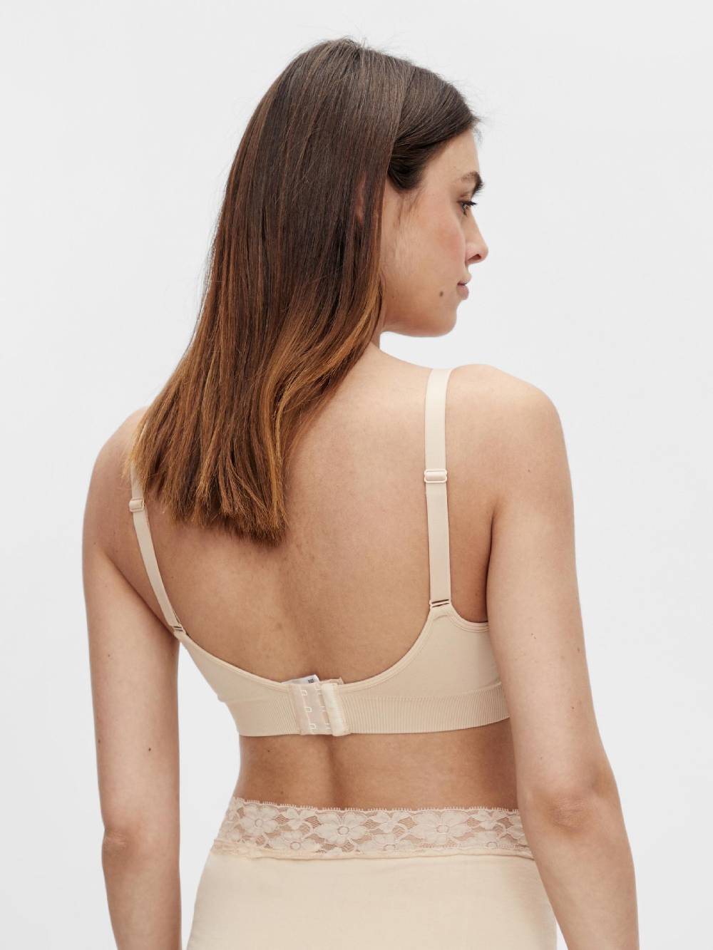 MAMALICIOUS Nursing Bra 'Ilja' in Light Beige, Black Sonderangebote