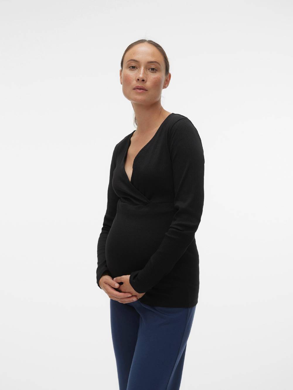 Vero Moda Maternity Shirt 'LAVENDER' in Black Neueste Stile