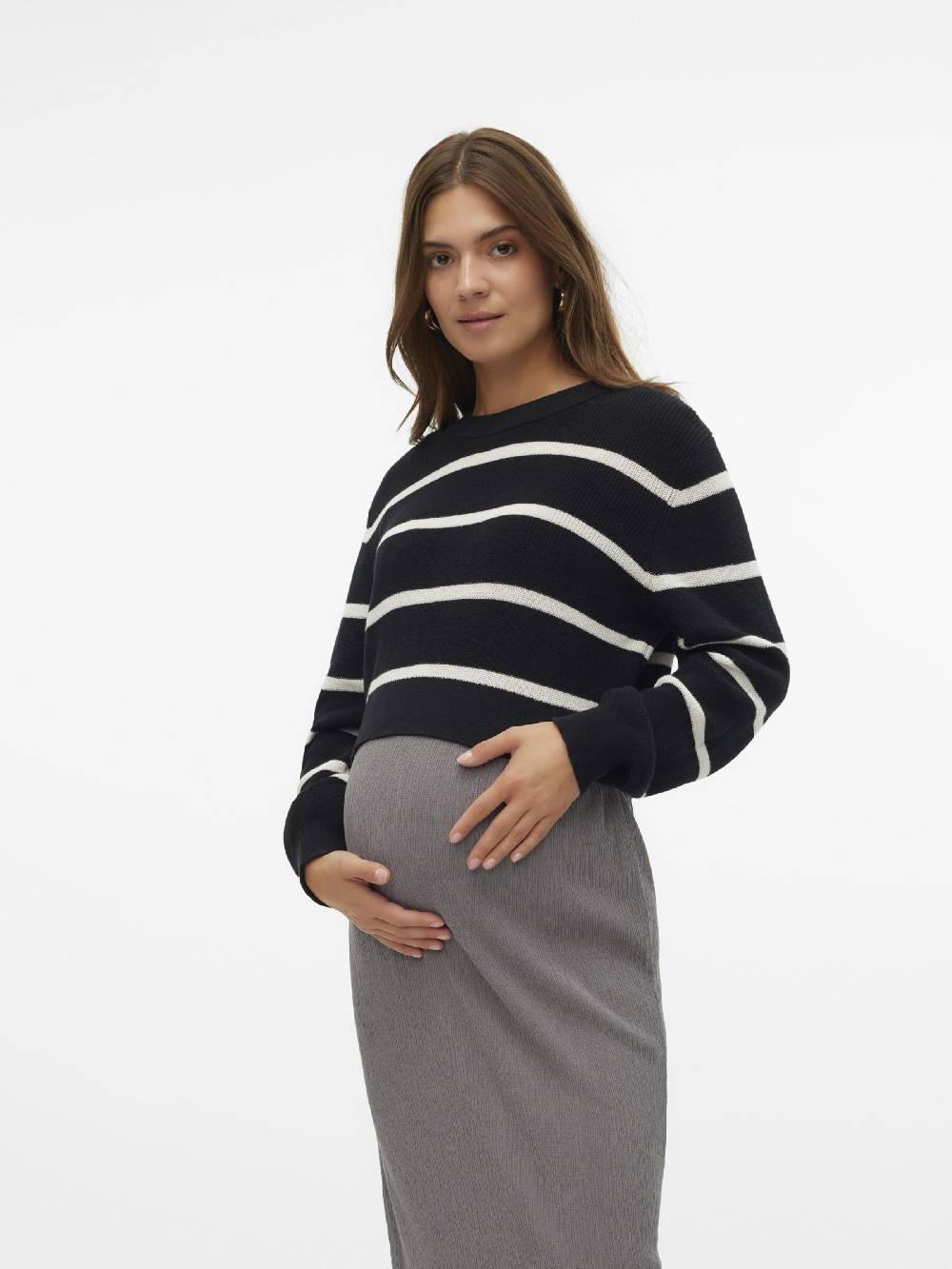MAMALICIOUS Sweater 'MLPAMELA' in Black Zeitbegrenzte Promotion