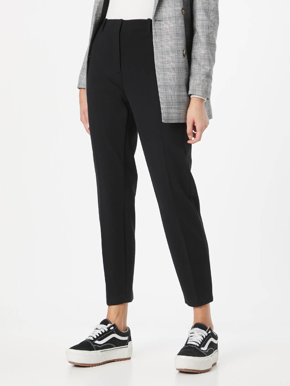 TAIFUN Slim fit Pleated Pants in Black Online