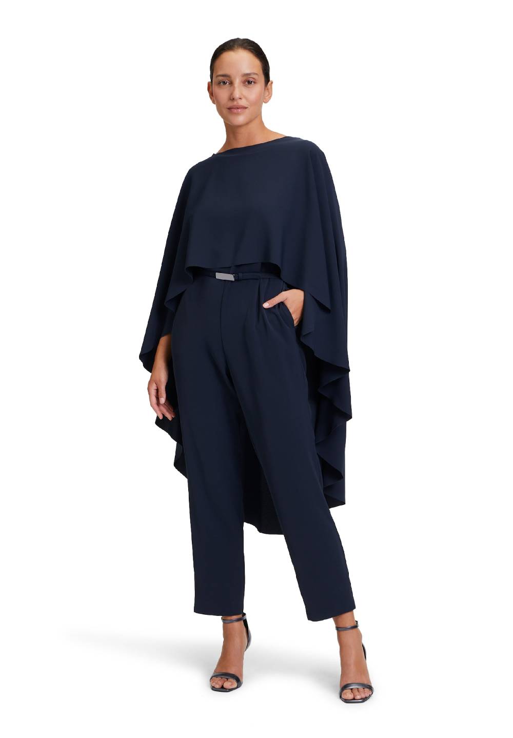 Vera Mont Jumpsuit in Marine Blue Auslauf