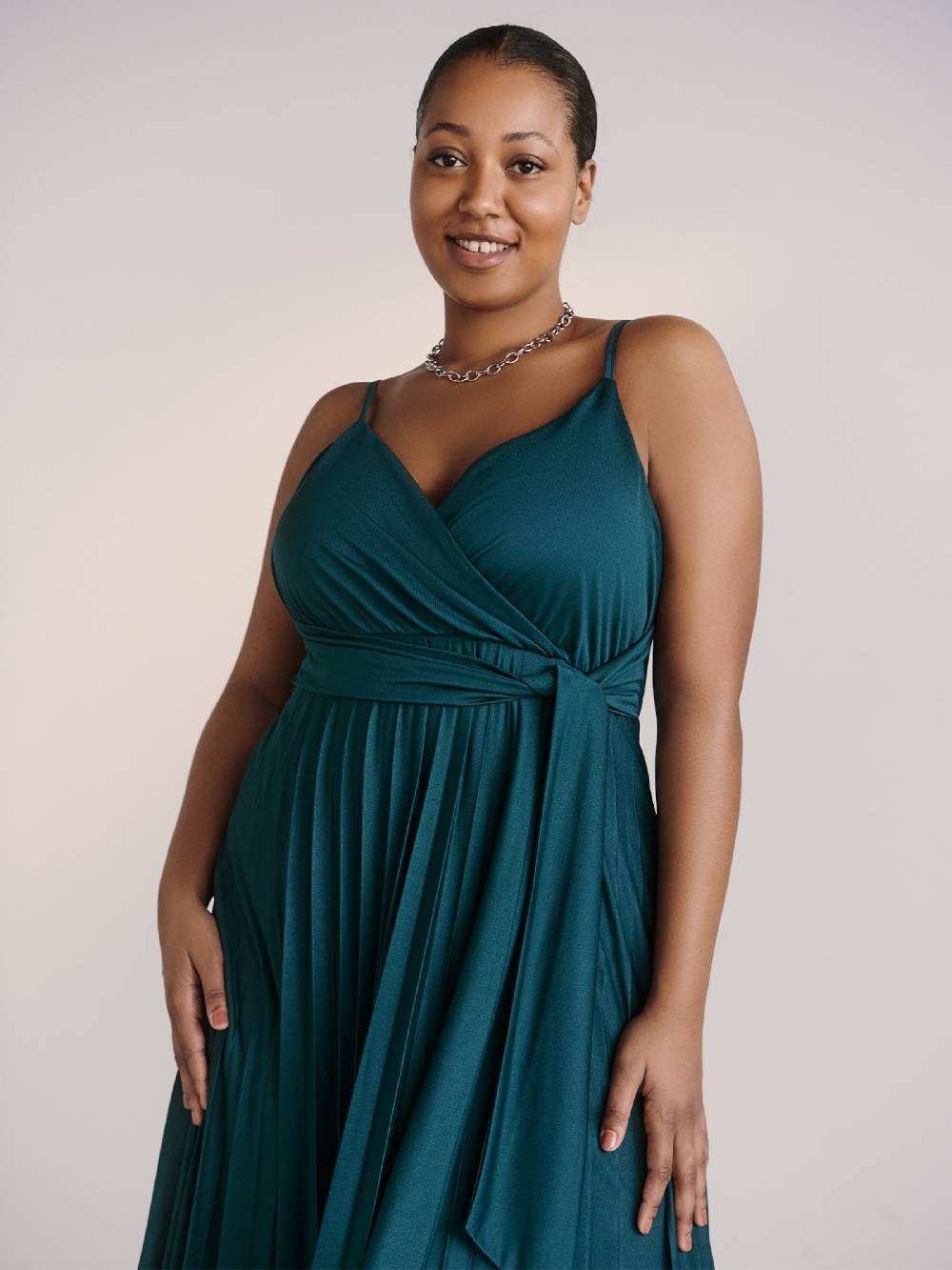 Guido Maria Kretschmer Curvy Dress in Emerald Großer Ausverkauf