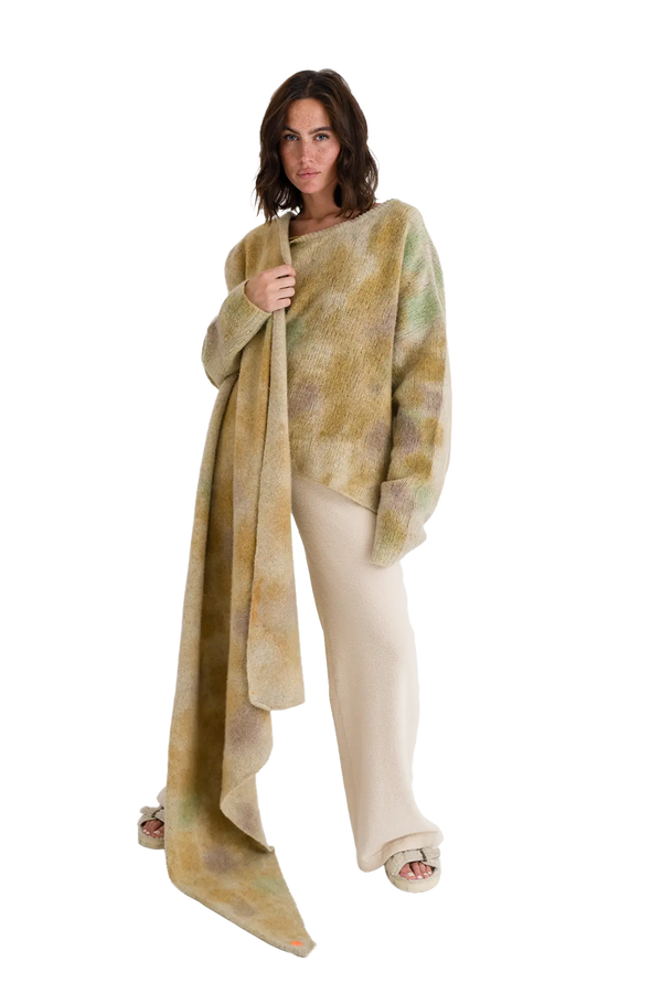 Love Joy Victory Kaschmir Batik Schal Pansy Tiefpreis