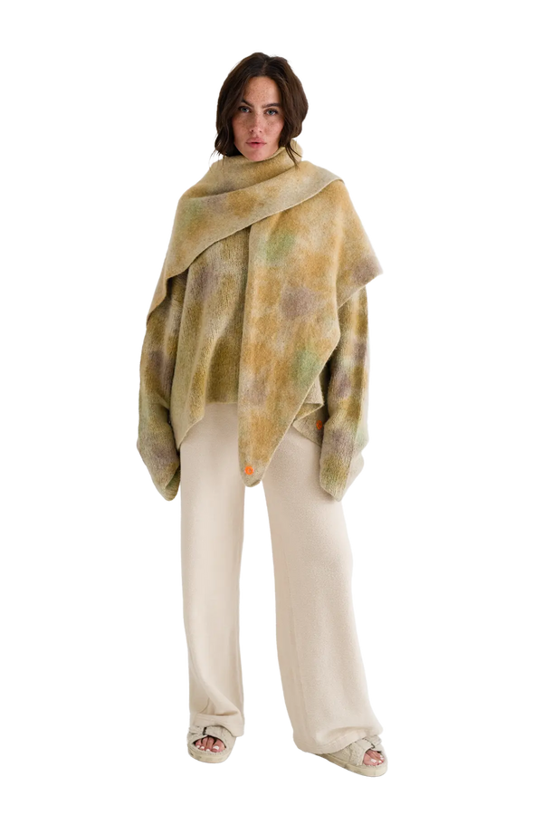 Love Joy Victory Kaschmir Batik Schal Pansy Tiefpreis