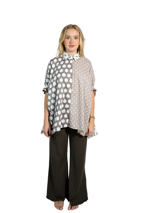 Love Joy Victory RE-BIRTH Bluse Dots Zeitbegrenzte Promotion