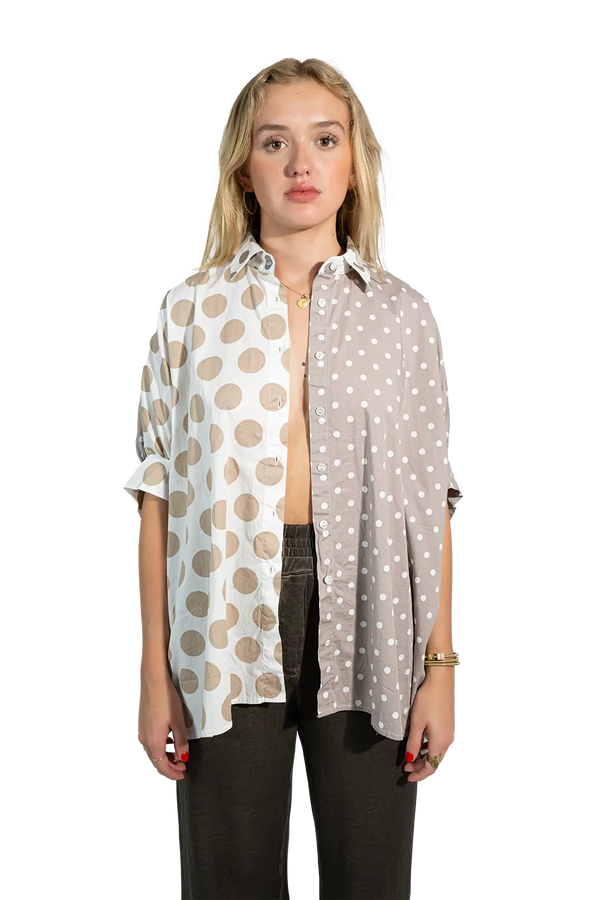 Love Joy Victory RE-BIRTH Bluse Dots Zeitbegrenzte Promotion