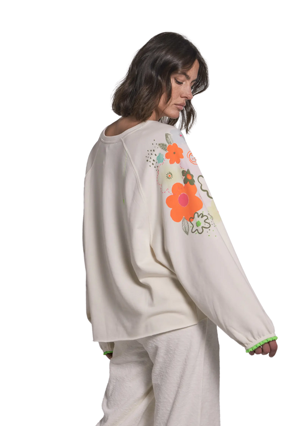 Love Joy Victory Sweatshirt mit Stickereien Tulala Hotsell