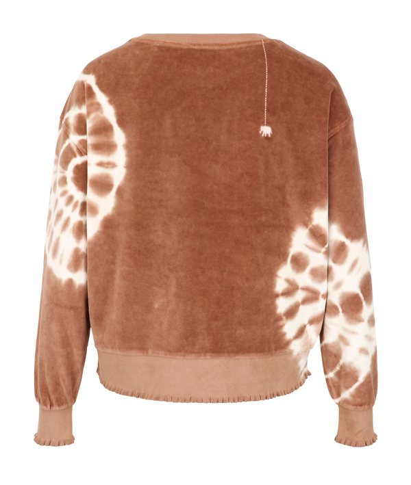 Love Joy Victory Velvet Sweatshirt Rose Tie & Dye Schlussverkauf