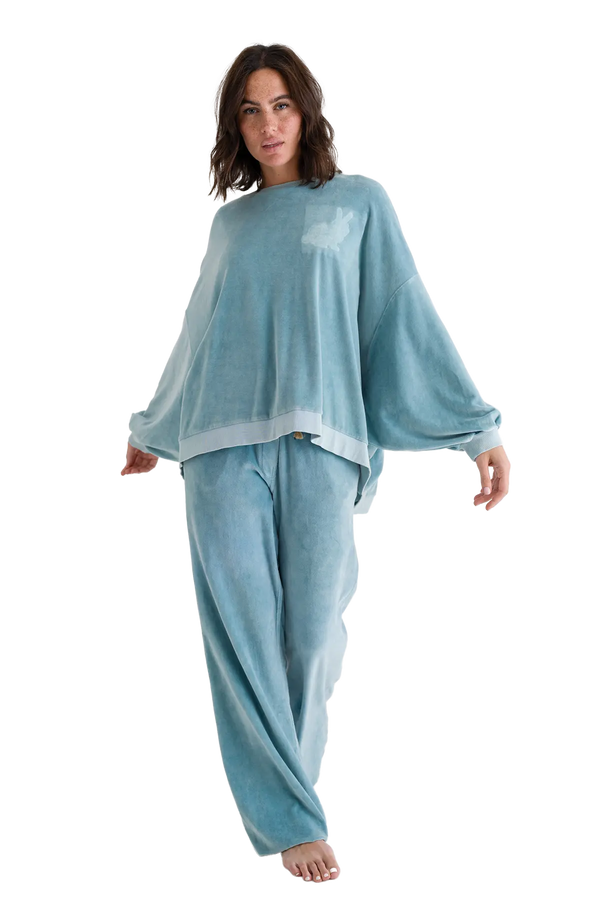 Love Joy Victory Velvet Oversize Sweatshirt Izar Heißer Verkauf