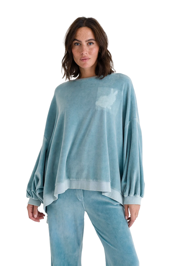 Love Joy Victory Velvet Oversize Sweatshirt Izar Heißer Verkauf