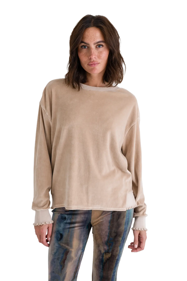 Love Joy Victory Velvet SWEATSHIRT ROSE Super Sparpreis