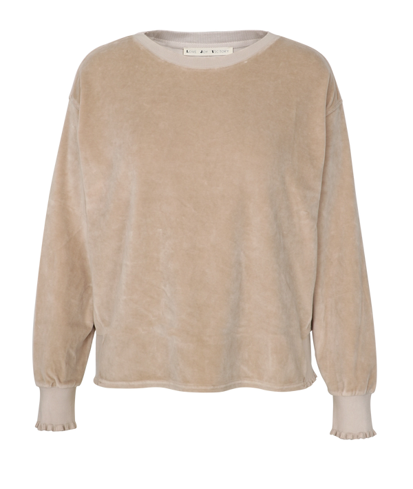 Love Joy Victory Velvet SWEATSHIRT ROSE Super Sparpreis