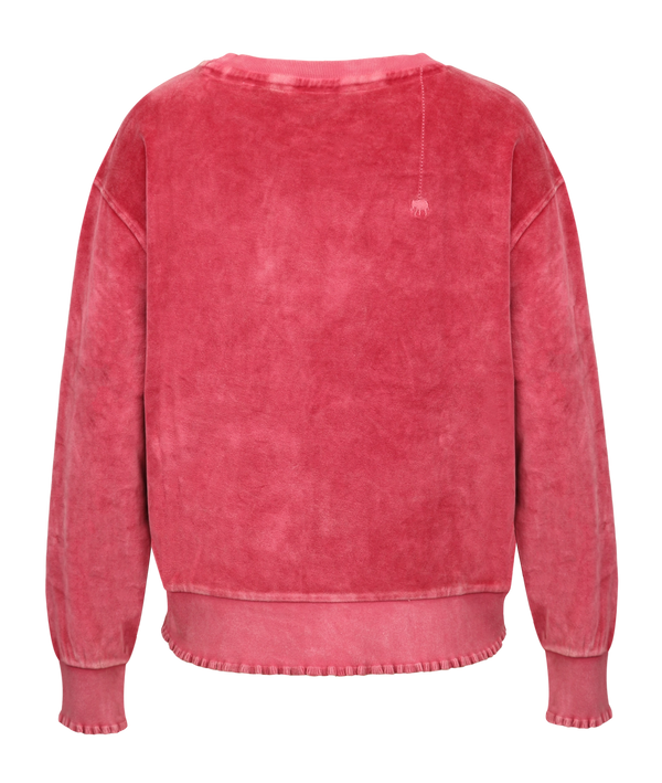 Love Joy Victory Velvet SWEATSHIRT ROSE Super Sparpreis