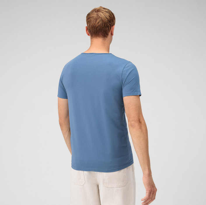 Oblymp Casual WirkT-Shirt, Rauchblau Räumungsverkauf
