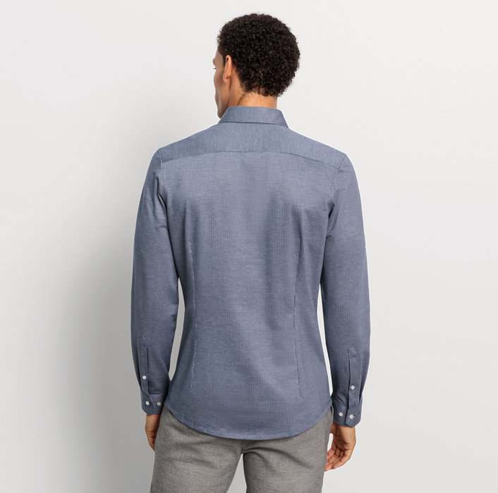 Oblymp No. Six 24/SevenBusinesshemd, super slim, Modern Kent, Marine Sonderangebote