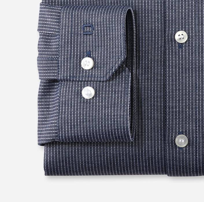 Oblymp No. Six 24/SevenBusinesshemd, super slim, Modern Kent, Marine Sonderangebote