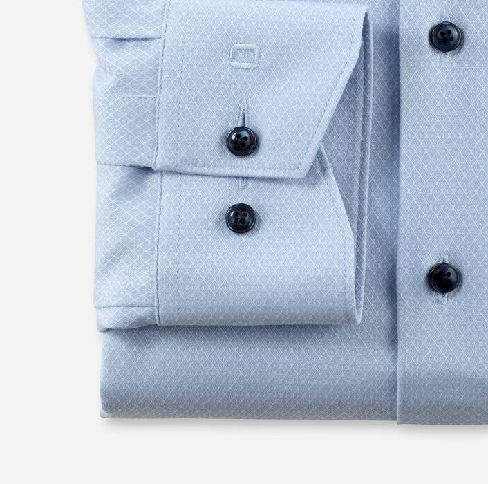 Oblymp Luxor 24/SevenBusinesshemd, modern fit, Global Kent, Bleu VIP-Rabatte