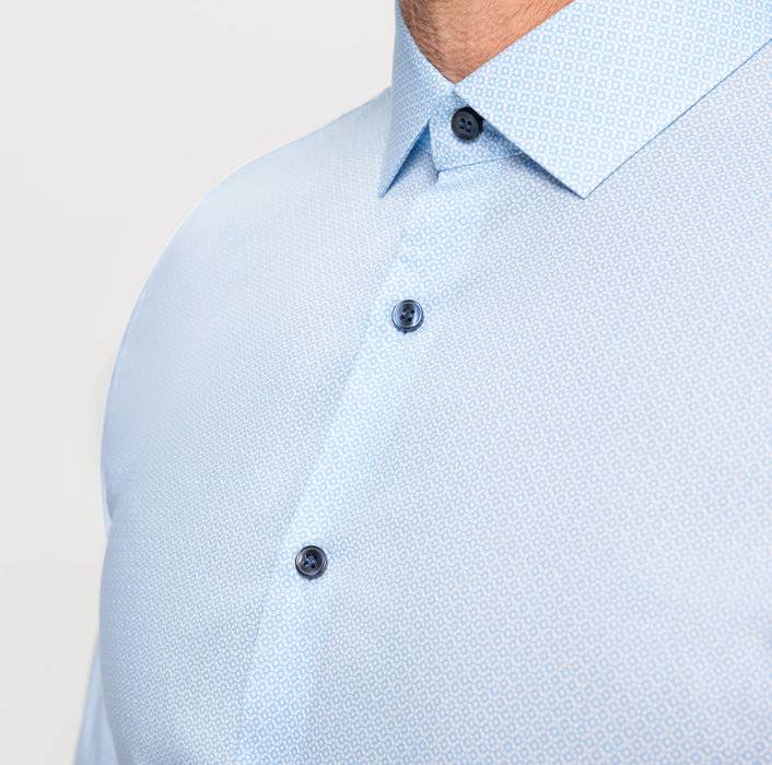 Oblymp No. SixBusinesshemd, super slim, Modern Kent, Bleu Super Sparpreis