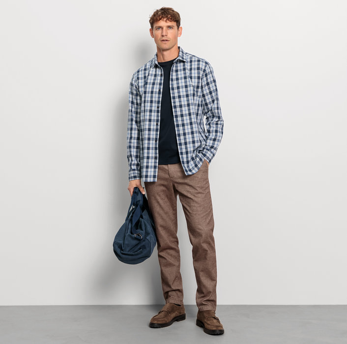 Oblymp CasualFreizeithemd, regular fit, Kent, Marine Online