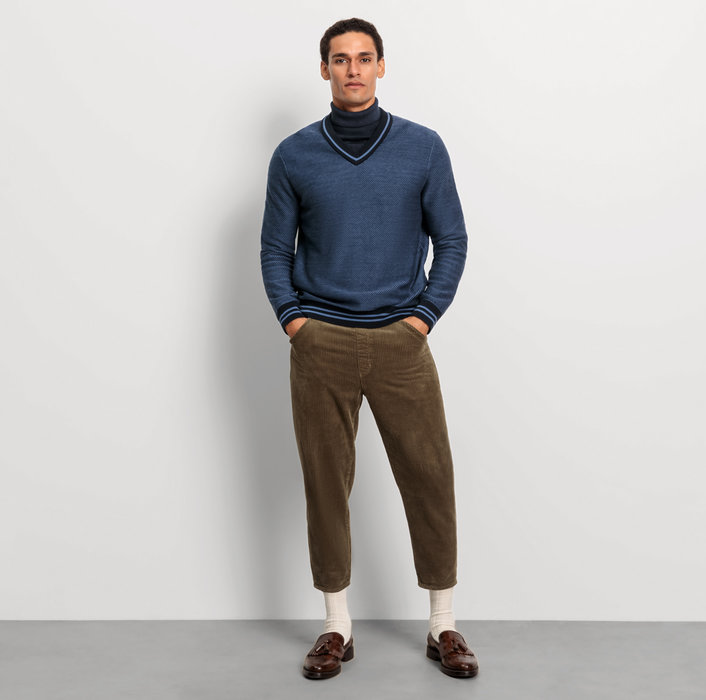Oblymp Casual StrickPullover, Marine Outlet