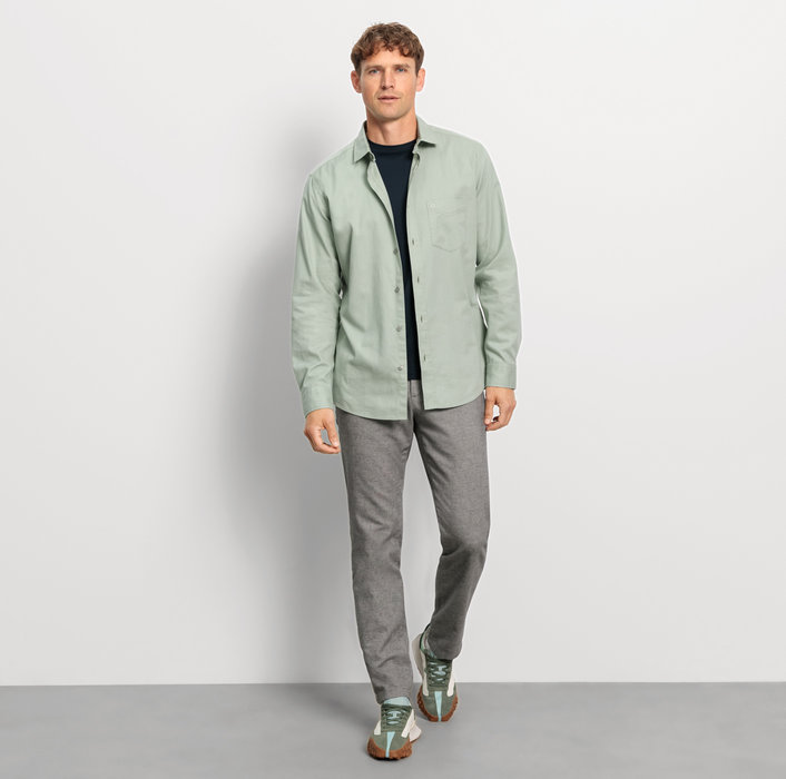 Oblymp CasualFreizeithemd, regular fit, Kent, Grau-Grün Rabatt