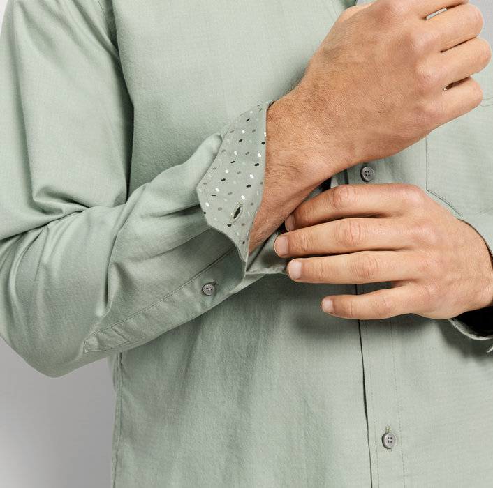 Oblymp CasualFreizeithemd, regular fit, Kent, Grau-Grün Rabatt