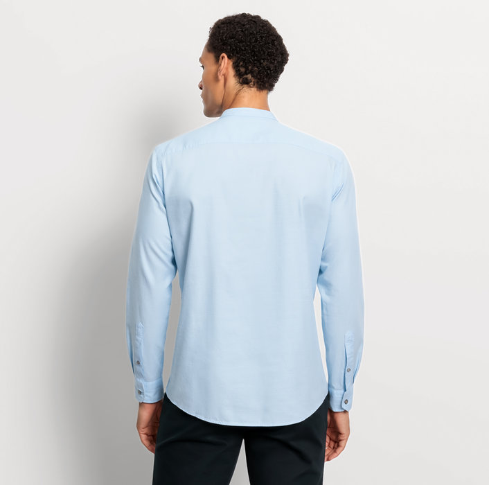 Oblymp Casual, Freizeithemd, regular fit, Stehkragen, Bleu Exklusivangebot