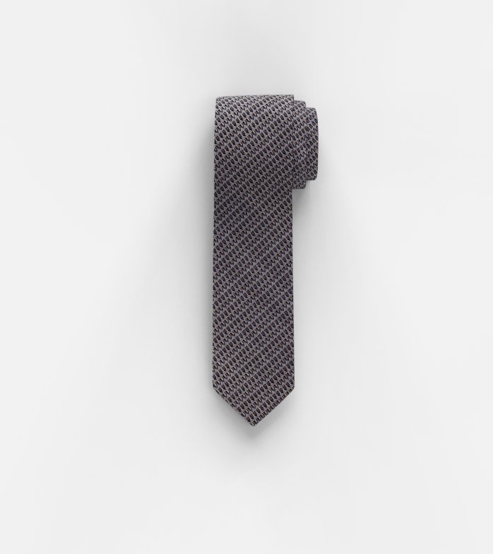 Oblymp Krawatte, slim 6,5 cm, Braun