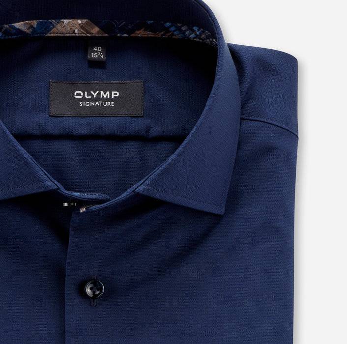 Oblymp SIGNATURE, Businesshemd, tailored fit, SIGNATURE Kent, Nachtblau Online