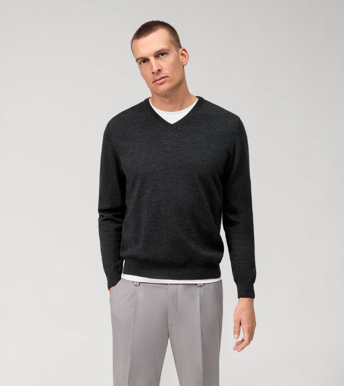 Oblymp Casual Strick, Pullover, Graphit
