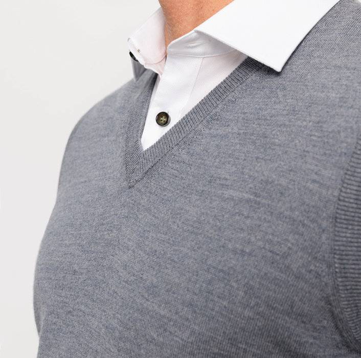 Oblymp Casual Strick, Pullunder, Silbergrau Blitzverkäufe