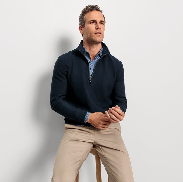 Oblymp Casual Wirk, Troyer, Marine Limitierter Zeitrabatt