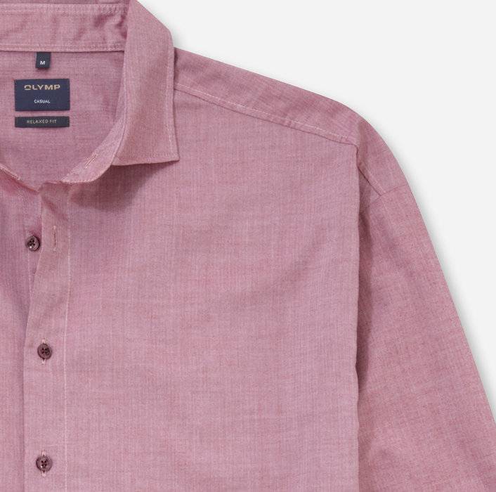 Oblymp Casual, Freizeithemd, relaxed fit, Rot Online Outlet