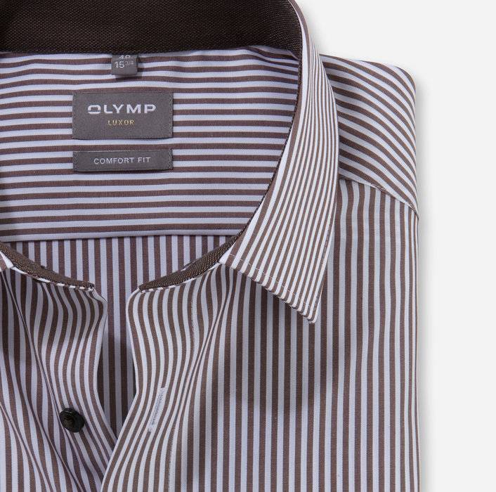 Oblymp Luxor, Businesshemd, comfort fit, New Kent, Braun Neuheiten