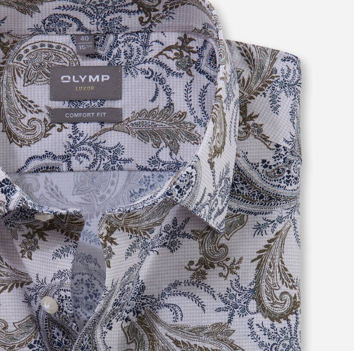 Oblymp Luxor, Businesshemd, comfort fit, New Kent, Natur Räumungsverkauf