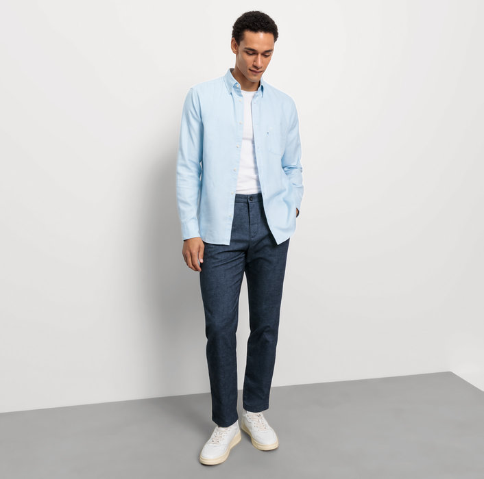 Oblymp Casual, Freizeithemd, regular fit, Button-down, Bleu Clearance-Verkauf