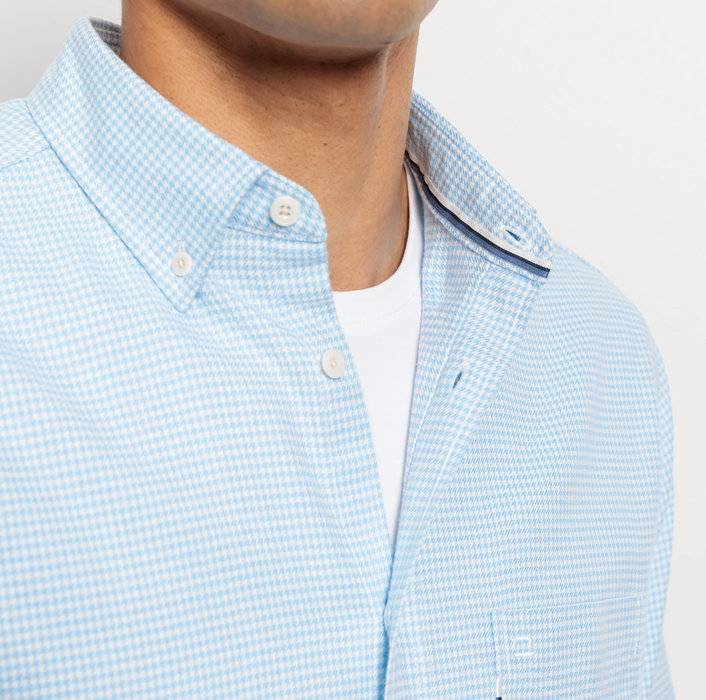 Oblymp Casual, Freizeithemd, regular fit, Button-down, Bleu Clearance-Verkauf