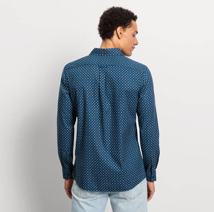 Oblymp Casual, Freizeithemd, regular fit, Kent, Marine Kostenloser Versand international