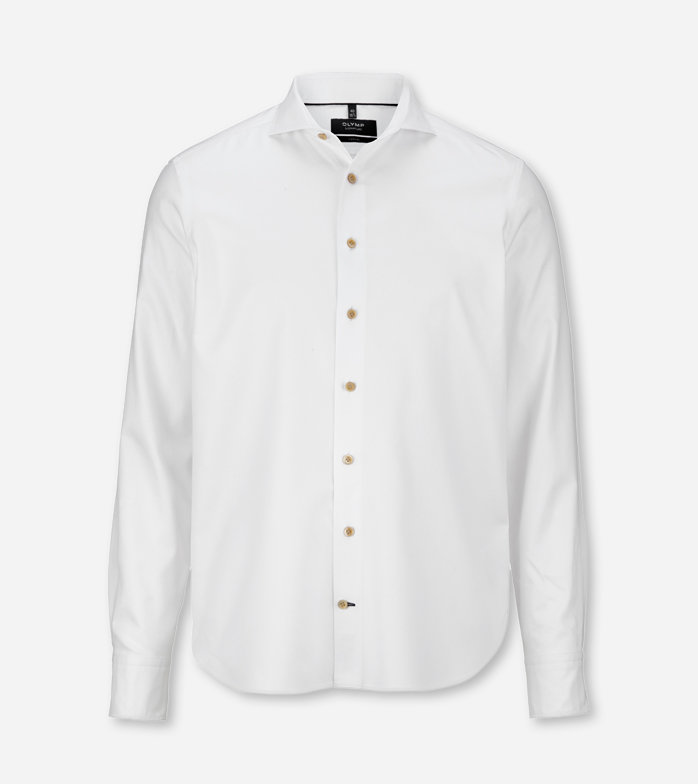 Oblymp SIGNATURE Casual, Freizeithemd, tailored fit, SIGNATURE Hai, Weiß