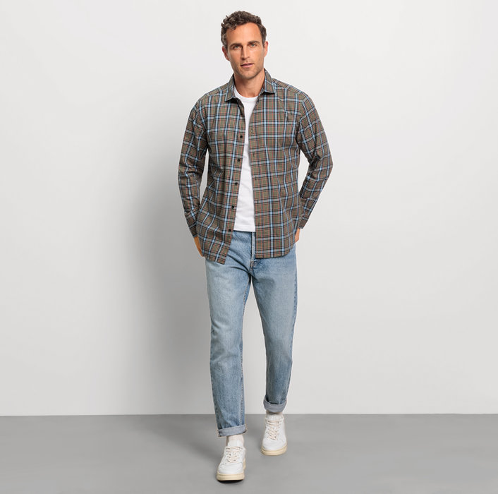 Oblymp Casual, Freizeithemd, regular fit, Kent, Oliv Angebote
