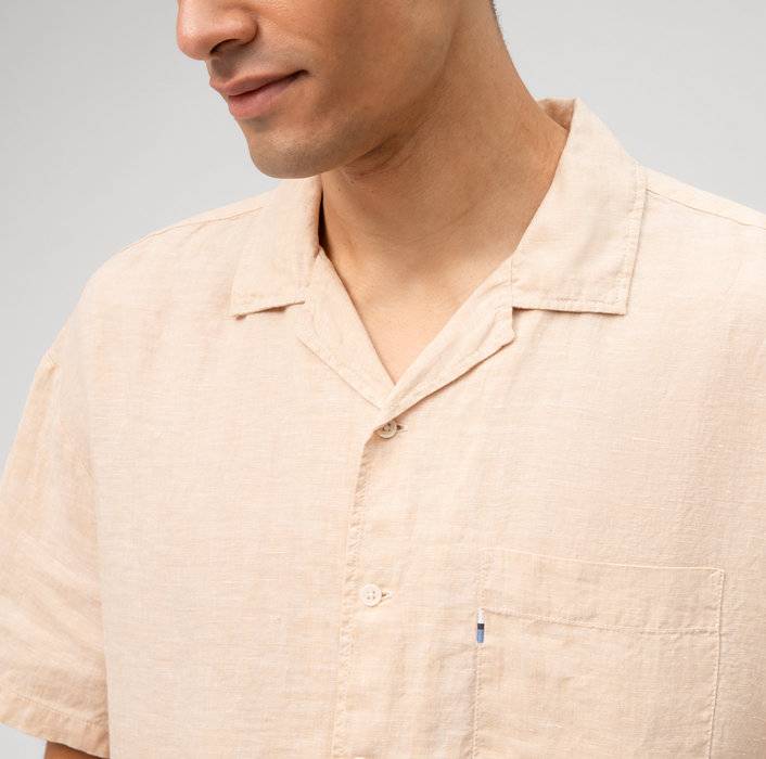 Oblymp Boris Herrmann X OLYMP, relaxed fit, Reverskragen, Beige Schlussverkauf