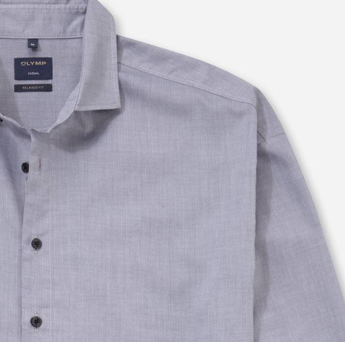 Oblymp Casual, Freizeithemd, relaxed fit, Grau Blitzverkäufe