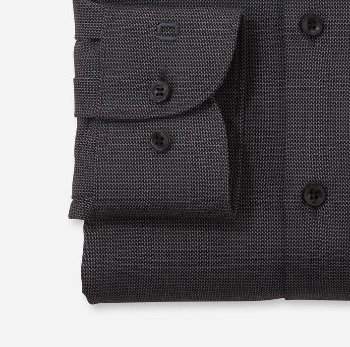 Oblymp Level Five 24/Seven, Businesshemd, body fit, Kent, Schwarz Osterangebot
