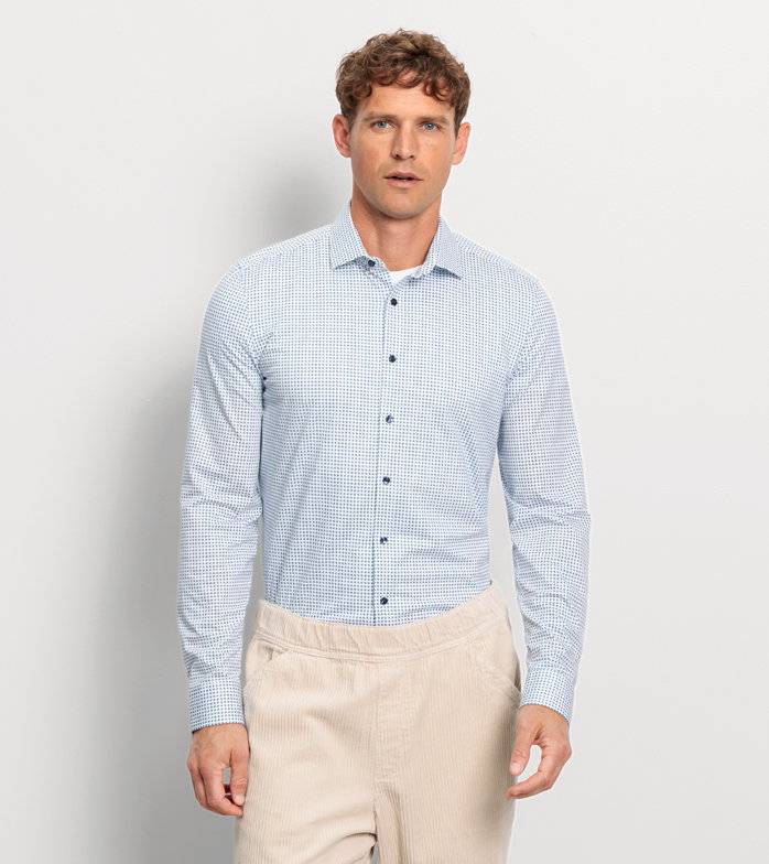 Oblymp No. Six 24/Seven, Businesshemd, super slim, Modern Kent, Bleu