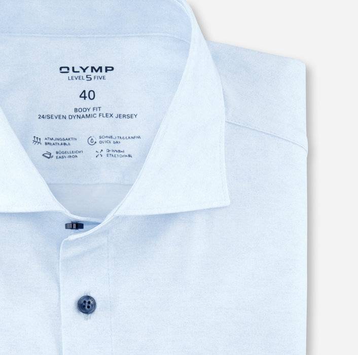 Oblymp Level Five 24/Seven, Businesshemd, body fit, Kent, Bleu Letzter Tag