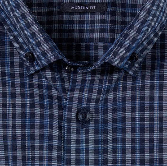Oblymp Luxor, Businesshemd, modern fit, Button-down, Marine Günstiger Verkauf